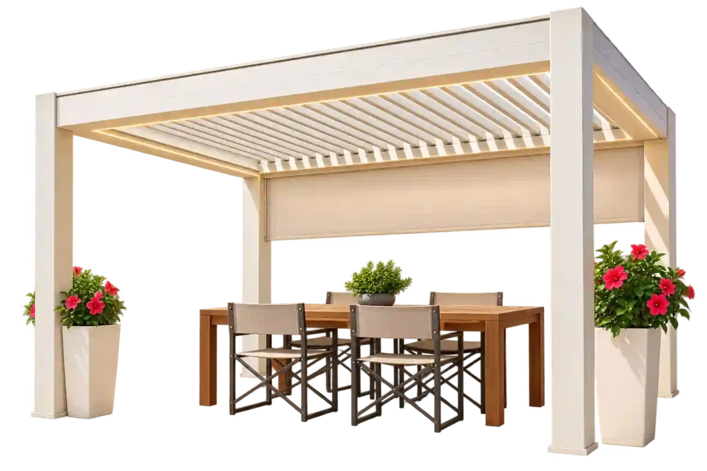 Courtyard Shade Structure in Saudi Arabia for Homes and Businesses.