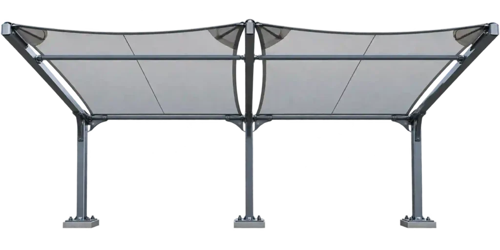 Custom Courtyard Shade Structure in Saudi Arabia.